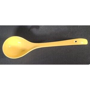 Ceramic Yellow Soup Ladle/Spoon Vintage